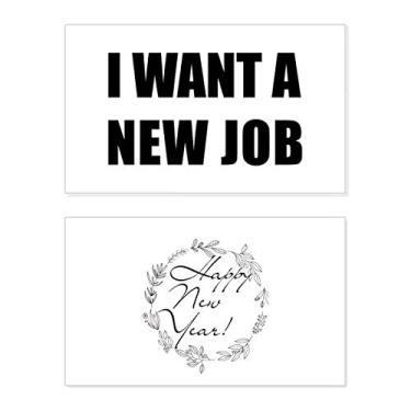 Imagem de Cartão de felicitações I Want A New Job New Year Festival Bless Message Present