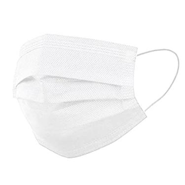 Imagem de Mascara Descartavel Tripla Camada Com Elastico e Clip Nasal - 50 Und (Branca)
