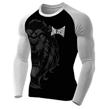 Imagem de Rash Guard Lion Masculina Atlética Cor:Preto;Tamanho:M