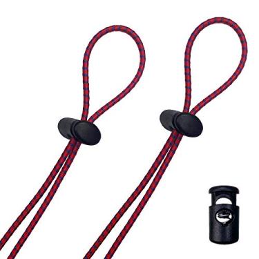 Imagem de Kit de alças de óculos de fluxo (pacote com 2) – tiras de cordão elástico de substituição para óculos de natação – multicolorido, Vermelho