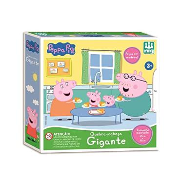 Imagem de Nig Brinquedos Quebra Cabeça Gigante em Madeira Peppa Pig 16 Peças