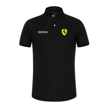 Imagem de Camiseta Gola Polo Camiseta Da Ferrari Camisa Masculina - Dekkin Modas