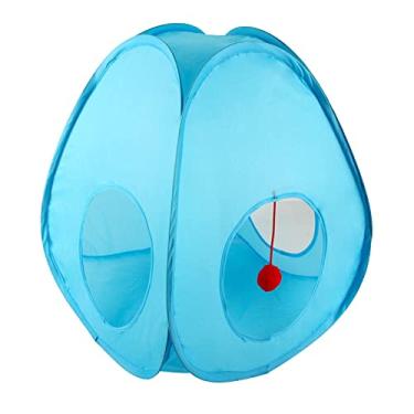 Imagem de Generic de gato para gatos de interior casa de gato brinquedos interativos com bola de pelúcia provocante dobrável pet tent de gato para