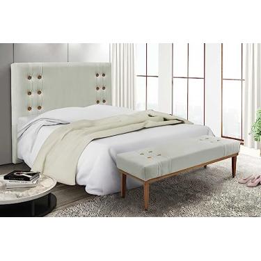 Imagem de Kit Cabeceira e Recamier Sofá Divã Dois Lugares Calçadeira 1,4 M Artemis (veludo prata)