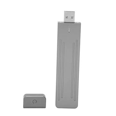 Imagem de Gabinete de HDD, Gabinete de SSD de Liga de Alumínio de Textura Fosca M.2 NVME para SSD de Computador 2242 2260 2280 (Porta magnética A para RTL9210B)