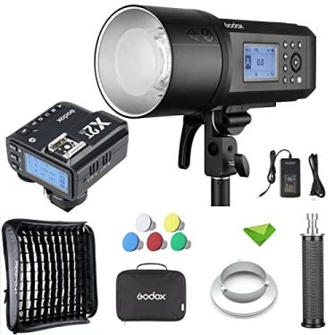 Imagem de Godox AD600Pro 600Ws TTL Flash + Godox X2T-N Trigger para Nikon com Godox 60 * 60cm Softbox 2.4G 1/8000s 2600mAh Bateria, 0.01-0.9s Reciclar Strobe Flash Outdoor Speedlight