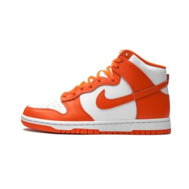 Imagem de Nike Dunk High Retro - Branco/Laranja Blaze, Branco laranja Blaze branco, 42
