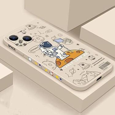 Imagem de Capa de telefone astronauta fofa de silicone para proteção quadrada para Huawei P20 P30 Pro Mate 30 20 Pro Nova 5T 6SE Y9, T6, para Huawei Nova 5T