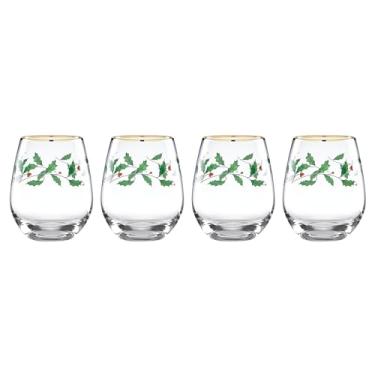 Imagem de Lenox 888202 Taças de vinho sem haste de 4 peças Holiday Holiday
