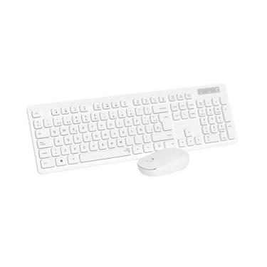 Imagem de Kit Teclado E Mouse Sem Fio Pc Notebook Brazilpc Branco