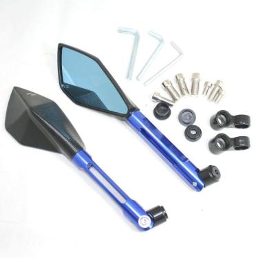 Imagem de Retrovisor Esportivo Twins Azul Moto MT-03 MT03 660cc