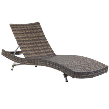 Imagem de Chaise Barcelona em Alumínio e 2 Espreguiçadeiras Bona e Mesa para Área, Sala, Edícula, Piscina, Jardim