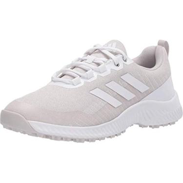 Imagem de adidas Tênis de golfe feminino W Response Bounce 2 Sl, Calçado branco/cinza órbita/prata metálico, 10