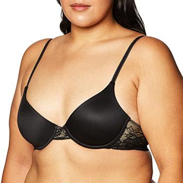 Imagem de Maidenform Meia feminina Comfort Devotion Embelisshed, Preto/bege, 34D