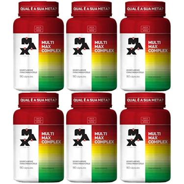 Imagem de Kit 6x Multimax Complex 90 cápsulas - Max Titanium - Multivitamínico e Multimineral