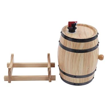 Imagem de Barris de vinho, barris de pinheiro de vinho autofabricado barris de envelhecimento de pinheiro de madeira Barrelor de cerveja bar Cate Barbe Shop (3L)
