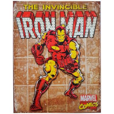 Imagem de Placa De Metal Iron Man Marvel