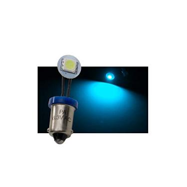 Imagem de PA Lâmpada LED 10x não fantasma LED arcada pinball máquina #44 #47 Ba9s 6,3 V 1 SMD dobrável visão lateral lâmpada flexível fio (azul gelo)