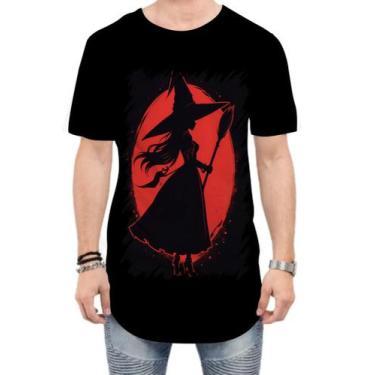Imagem de Camiseta Longline Bruxa Halloween Vermelha 11 - Kasubeck Store