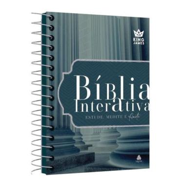 Imagem de Biblia Interativa Estude, Medite E Anote - Capa Cinza