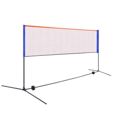 Imagem de Rede De Badminton Com Suporte, Rede De Pickleball De Vôlei De Tênis De Alta Tenacidade Com Saco De Armazenamento, Para Quintal De Academia De Parque (Size : 4.1m/14ft)