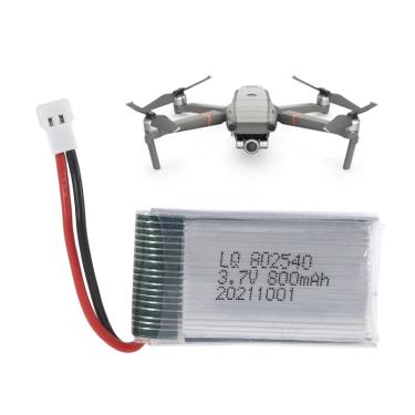 Imagem de Bateria lipo 3.7v 800mah  bateria lítio recarregável 802540 para quadricóptero syma x5c X5C-1 x5sc