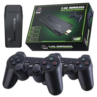 Imagem de Console de Classic Retro Video game stick Sem Fio 4K HD 64G 20000 Jogos Família Playstation