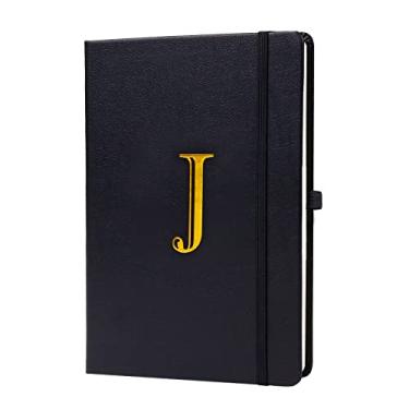 Imagem de Caderno de negócios para homens e mulheres, caderno de diário A5 com A-Z, caderno de papel de escrita dupla face com divisórias, diário de viagem para adolescentes, diário de couro de 200 páginas para