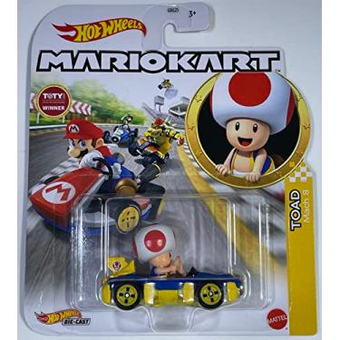 Imagem de Hot Wheels - Mario Kart - Toad - Mach 8 - Mint/NrMint Ships Bubble Wrapped in a Box