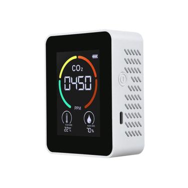Imagem de Detector de qualidade do ar, sensor de CO2, medidor de CO2, recarga digital