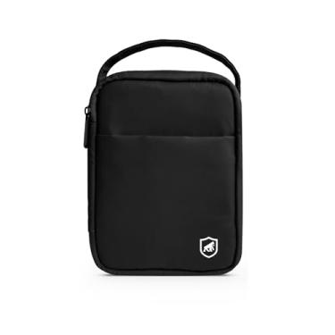 Imagem de Gshield Necessaire Organizadora para Viagem com Alça, Estojo com Divisórias Internas para Acessórios e Bolso Interno Telado, Symetric Preta