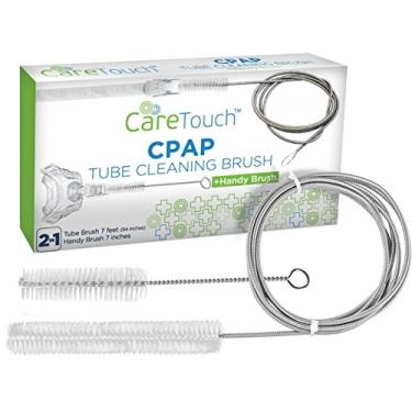 Imagem de Escova de limpeza para tubos Care Touch CPAP - Inoxidável flexível (7 pés) e escova prática (7 polegadas) para tubos de 16 mm de diâmetro