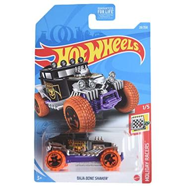 Imagem de Hot Wheels Baja Bone Shaker, [purple] 28/250 Holiday Racers 1/5 Treasure Hunt