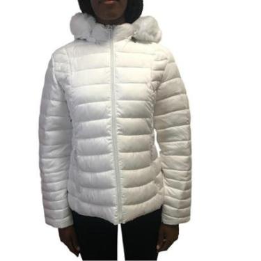 Imagem de Jaqueta Dunialin com Capuz Removível Branca 2212-Feminino