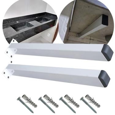 Imagem de Grapa Para Pia Suporte Para Bancada Mesa Parafusar Mão Francesa 60cm Kit 2 Peças