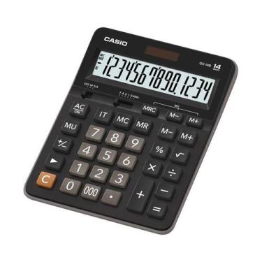 Imagem de Calculadora Casio De Mesa Grande Gx-14B 14 Dígitos Preta