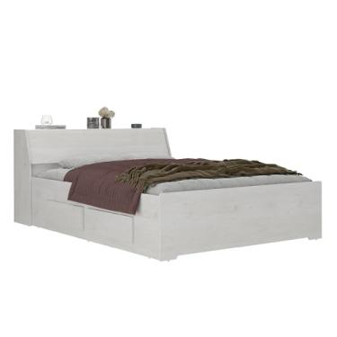 Imagem de Cama Baú de Casal com 4 gavetas Ilan Branco