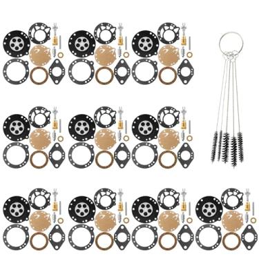 Imagem de QAZAKY Kit de reconstrução de carburador de 10 peças compatível com HL 2 ciclos Tillotson RK-88HL HL-130A HL-132A HL-134A HL-141D HL-147A HL-155A HL-159A HL-163A HL-166A HL-174A HL-175A HL-175A HL-175