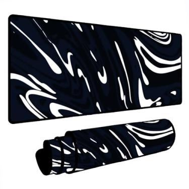 Imagem de Novo Mouse Pad Gamer Deskpad Speed Extra Grande Borda Costurada Profissional Varios Tamanhos- Abstrato Manchas (120x60)
