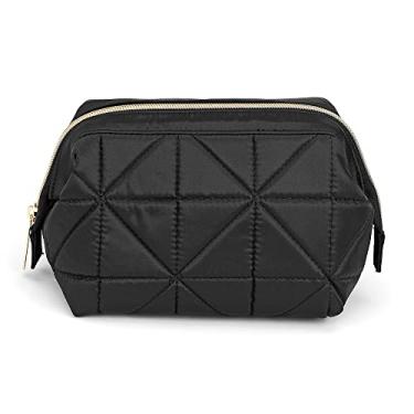 Imagem de Conair Bolsa organizadora pequena de higiene pessoal, bolsa de maquiagem, bolsa de cosméticos para mulheres e homens em modelo preto da Conair