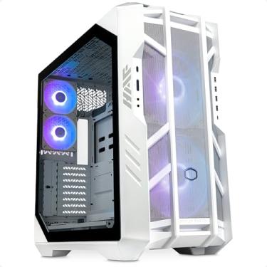 Imagem de Cooler Master Capa de PC branca HAF 700 - Torre completa, compatível com E-ATX, 5 x ventiladores pré-instalados, suporte de radiador rotativo, resfriamento de alto fluxo de ar, painel lateral TG,