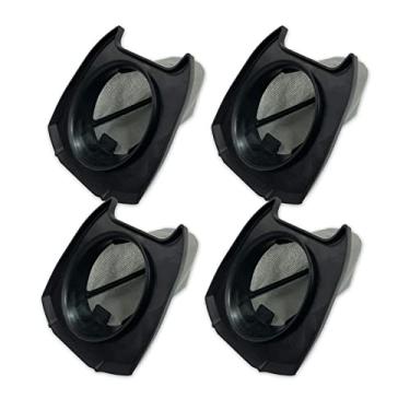 Imagem de PUREBURG Pacote com 4 filtros de vácuo de substituição compatíveis com Dirt Devil Vibe 3 em 1 aspirador de pó sem saco com SD20020, SD20020FDI, SD20020PLFDI, SD20020TEFDI, número de peça F77, 440003993, RO-440003993, F-77