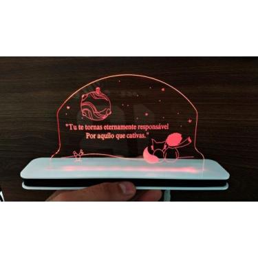 Imagem de Luminária Decorativa com LED Pequeno Príncipe - Hobbies do Ofício, Ver