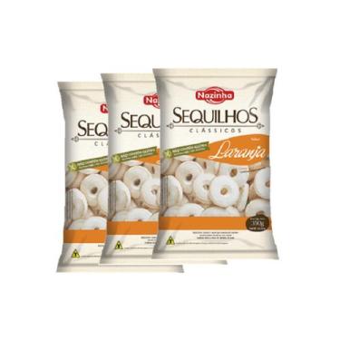 Imagem de Sequilho Sabor Laranja Zero Lactose Zero Glúten Nazinha 300g - 3 Unida