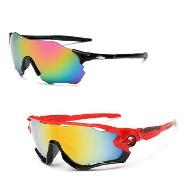 Imagem de Kit 2 Óculos Corrida Ciclismo Mtb Espelhado Uv 400 - PENDULARI