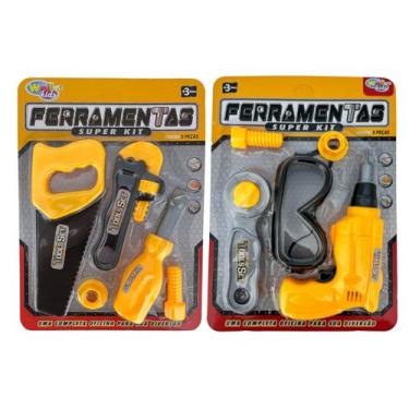 Imagem de Kit Ferramentas Presente Brinquedo Menino 10 Peças Oficina - Well Kids