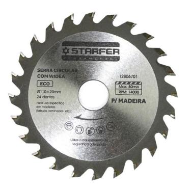 Imagem de Kit de 10 Serra Circular ECO Widea 110mm x 24 Dentes - Starfer