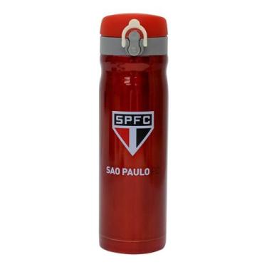 Imagem de Garrafa Térmica Vermelha São Paulo Fc Oficial 450ml - Spfc - Minas de 