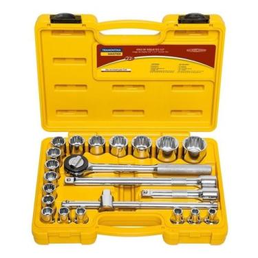 Imagem de Kit Chave Catraca Tramontina Completa Mais Vendido 22 Peças