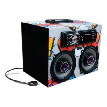 Imagem de Caixa Som Bluetooth Pen Drive Pioneer 5 Polegadas 180w - Oestesom